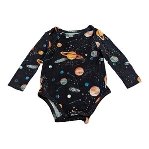 Angel Dear Space Themed/Planet Long-Sleeve Onesie